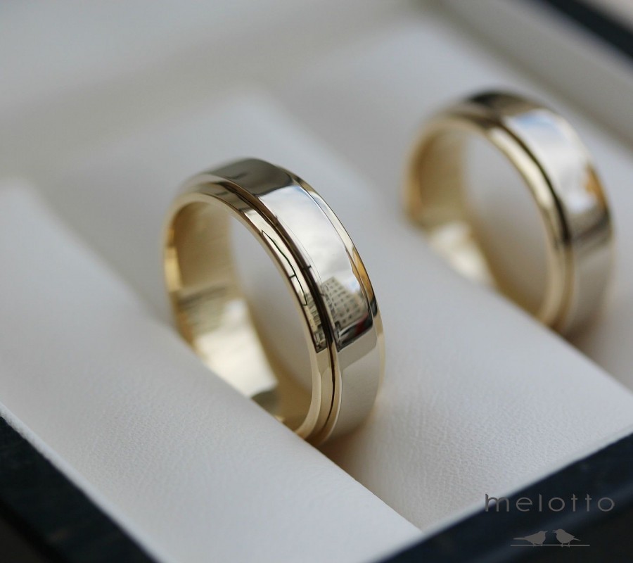 Биколорные обручальные кольца