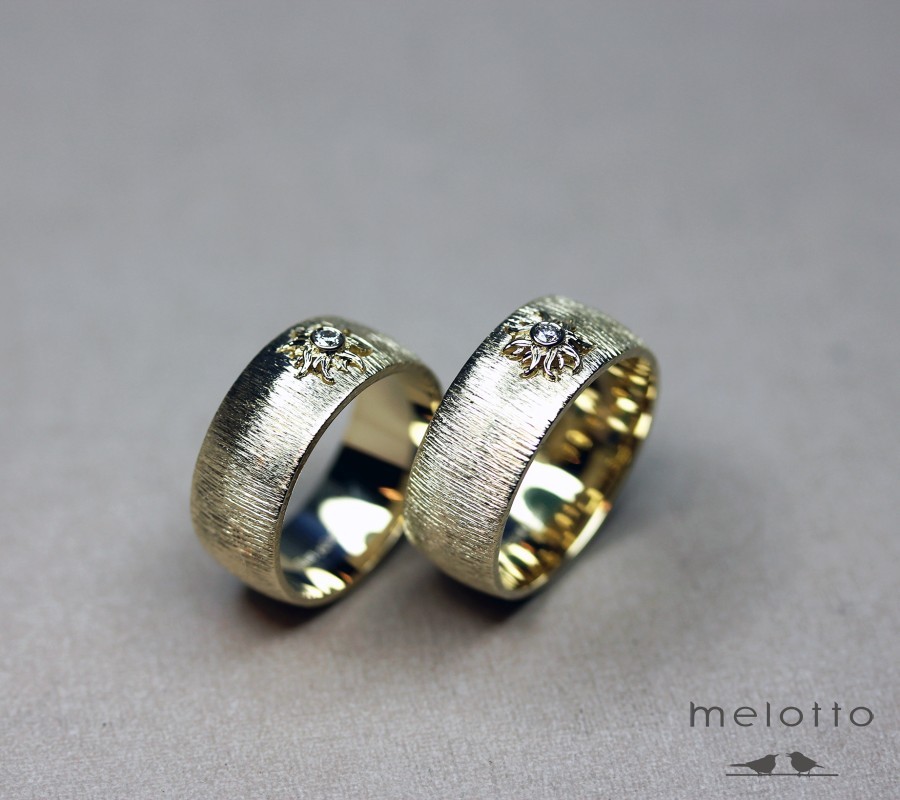 Обручальные кольца Корона с именами