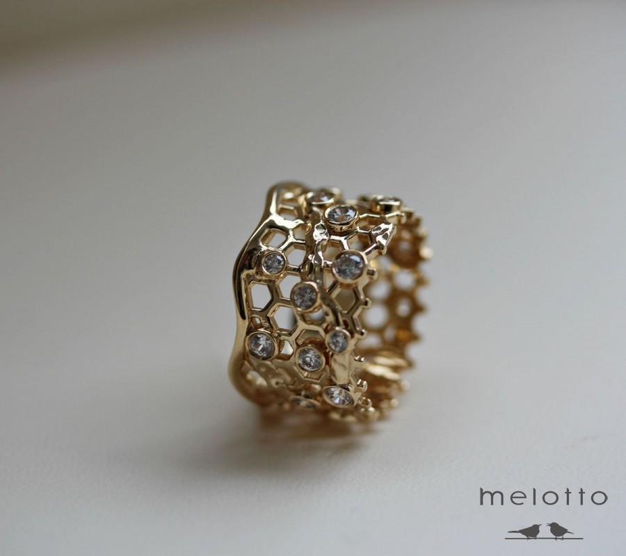 Кольцо из жёлтого золота 750 пробы