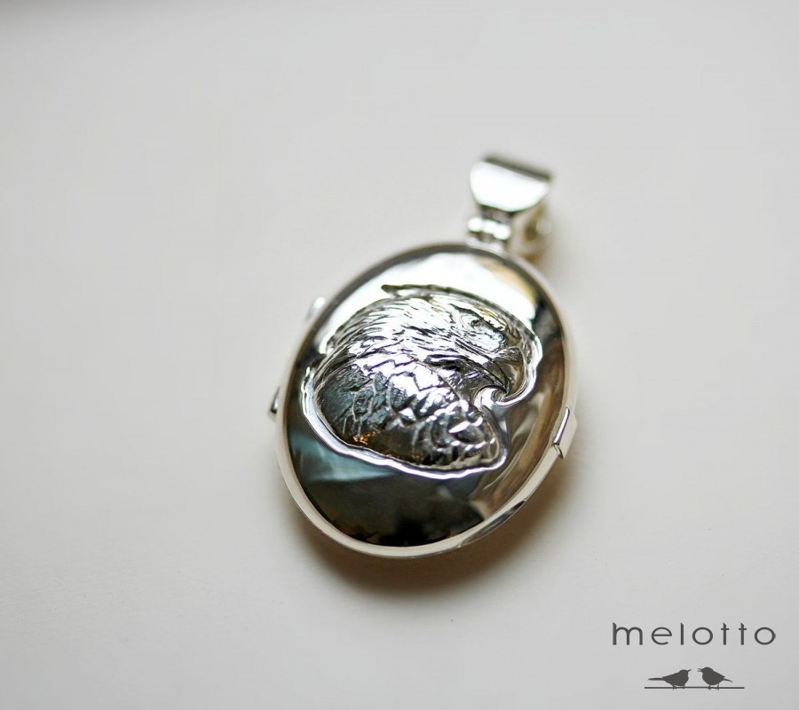 Медальон с орлом из серебра под 4 фотографии